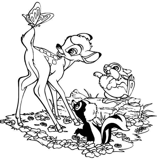 bambi coloring page 11