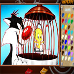 sylvester-tweety-online-coloring-page-150x150